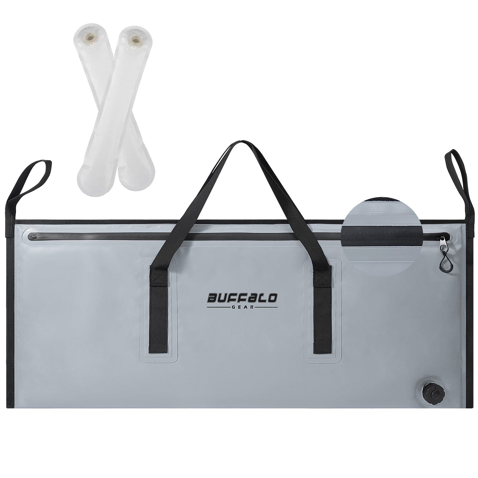 40x18'' Leakproof Fish Cooler Bag With Waterproof Zipper - Buffalo Gear 