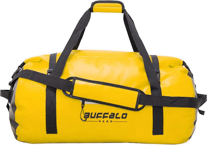 60L Waterproof Duffel Bag, Heavy Duty Dry Bag for Travelling - Buffalo Gear 