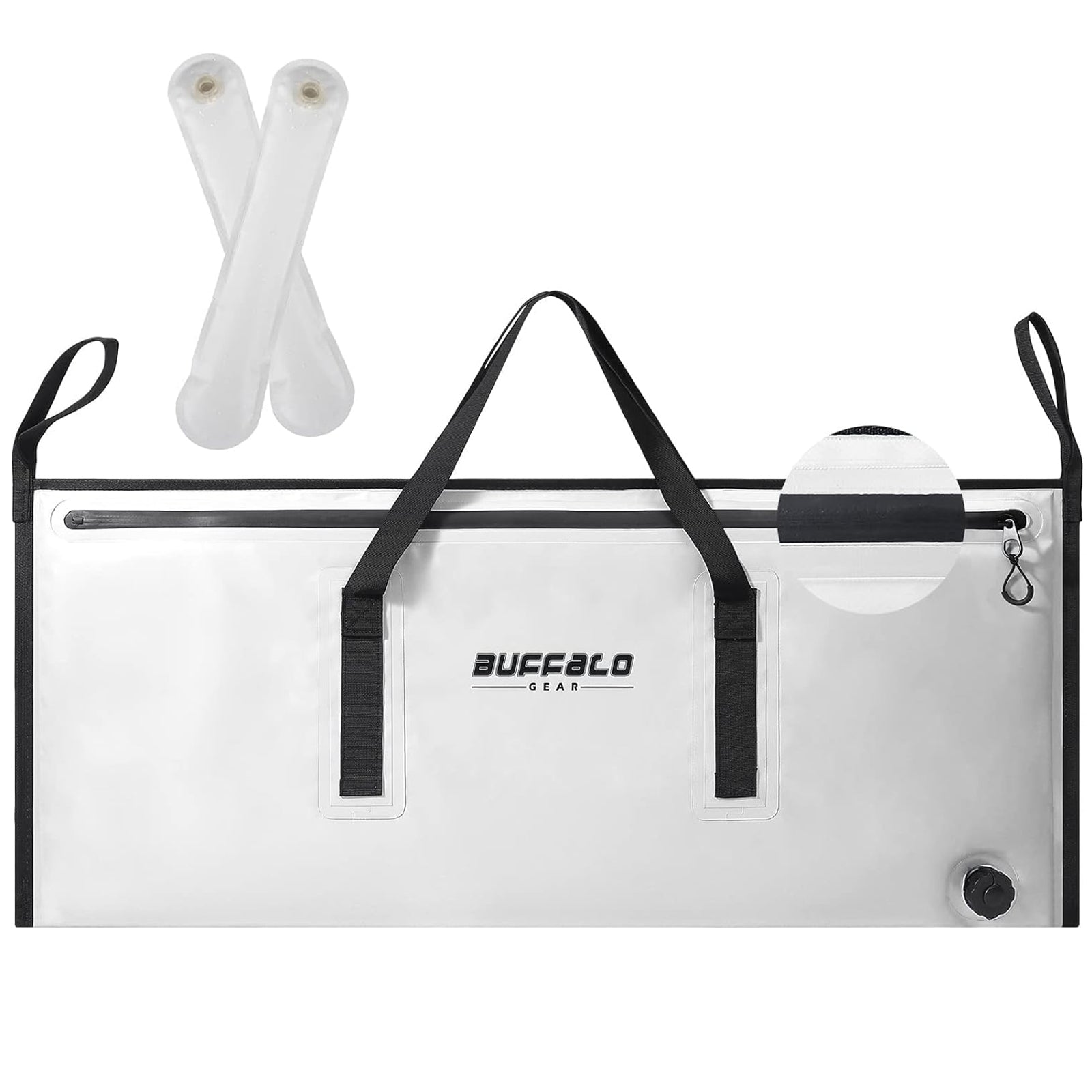 40x18'' Leakproof Fish Cooler Bag With Waterproof Zipper - Buffalo Gear 