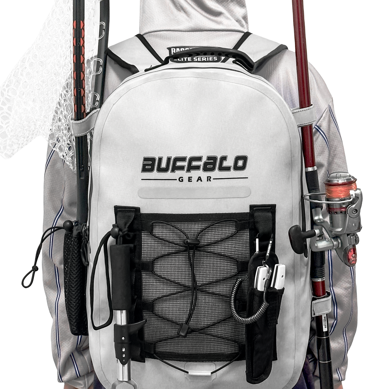 26L Waterproof Fishing Backpack with Rod Holder - Buffalo Gear  