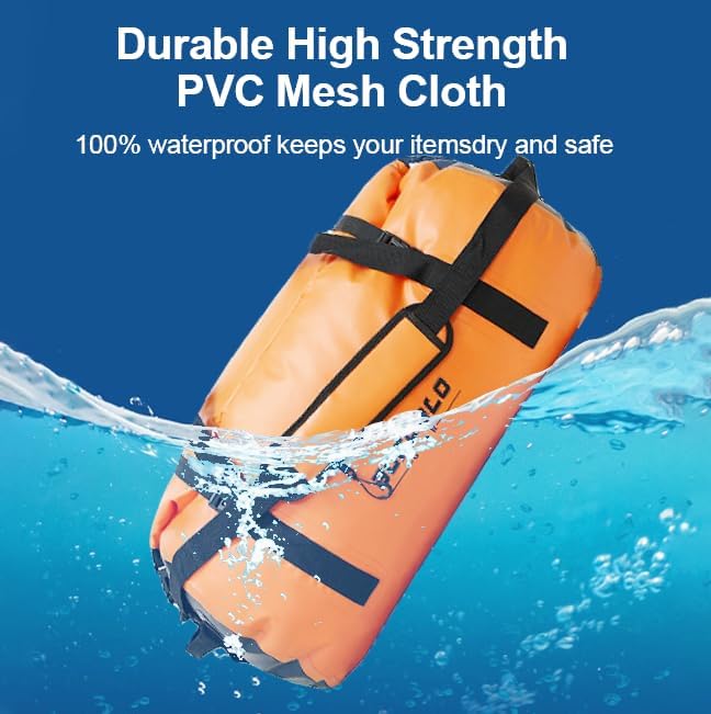 60L Waterproof Duffel Bag, Heavy Duty Dry Bag for Travelling - Buffalo Gear 