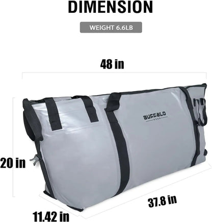 48x20'' Fish Cooler Bag With Flat Bottom - Buffalo Gear 