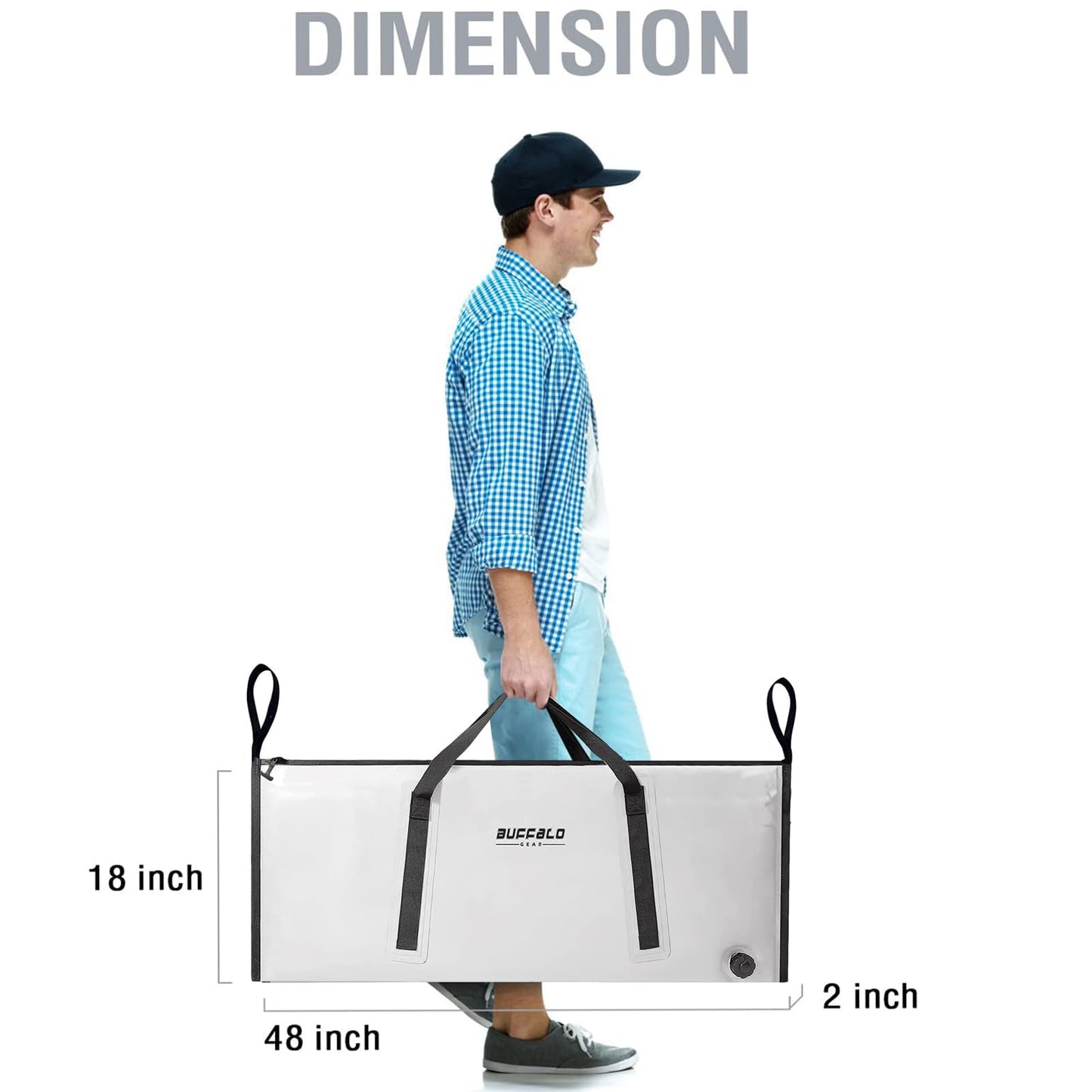 48x18'' Insulated Fish Cooler Bag