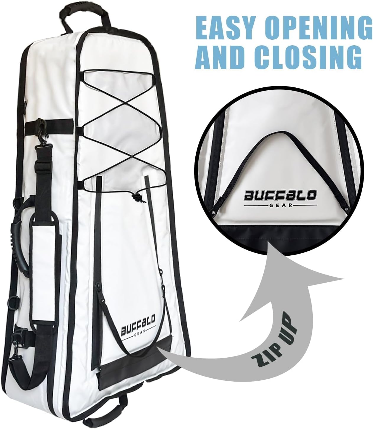 36'' Kayak Fish Cooler Bag, Portable Waterproof Kayak Cooler for Caught Fish - Buffalo Gear 