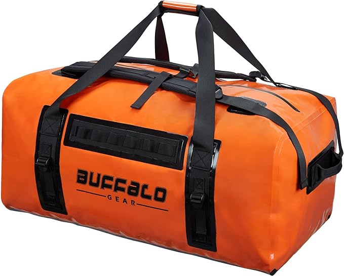 150L Waterproof Duffle Dry Bag for Boating Camping, Motorcycle - Buffalo Gear 