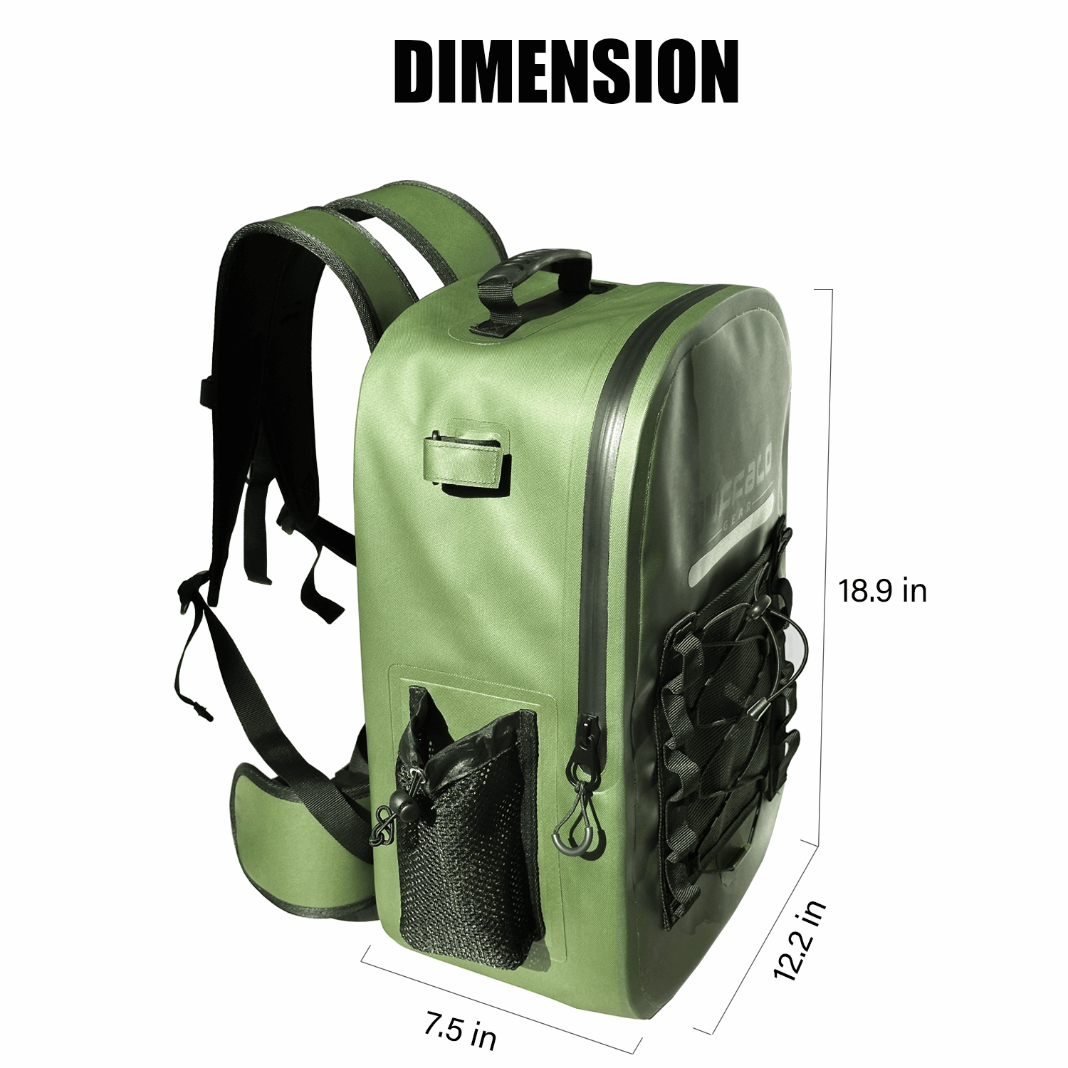 26L Waterproof Fishing Backpack with Rod Holder