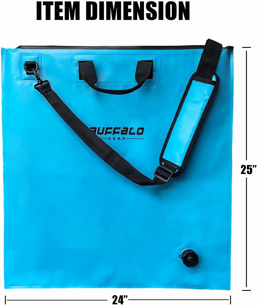 24x25'' Fish Tournament Weigh in Bag with Separate Mesh Insert - Buffalo Gear 