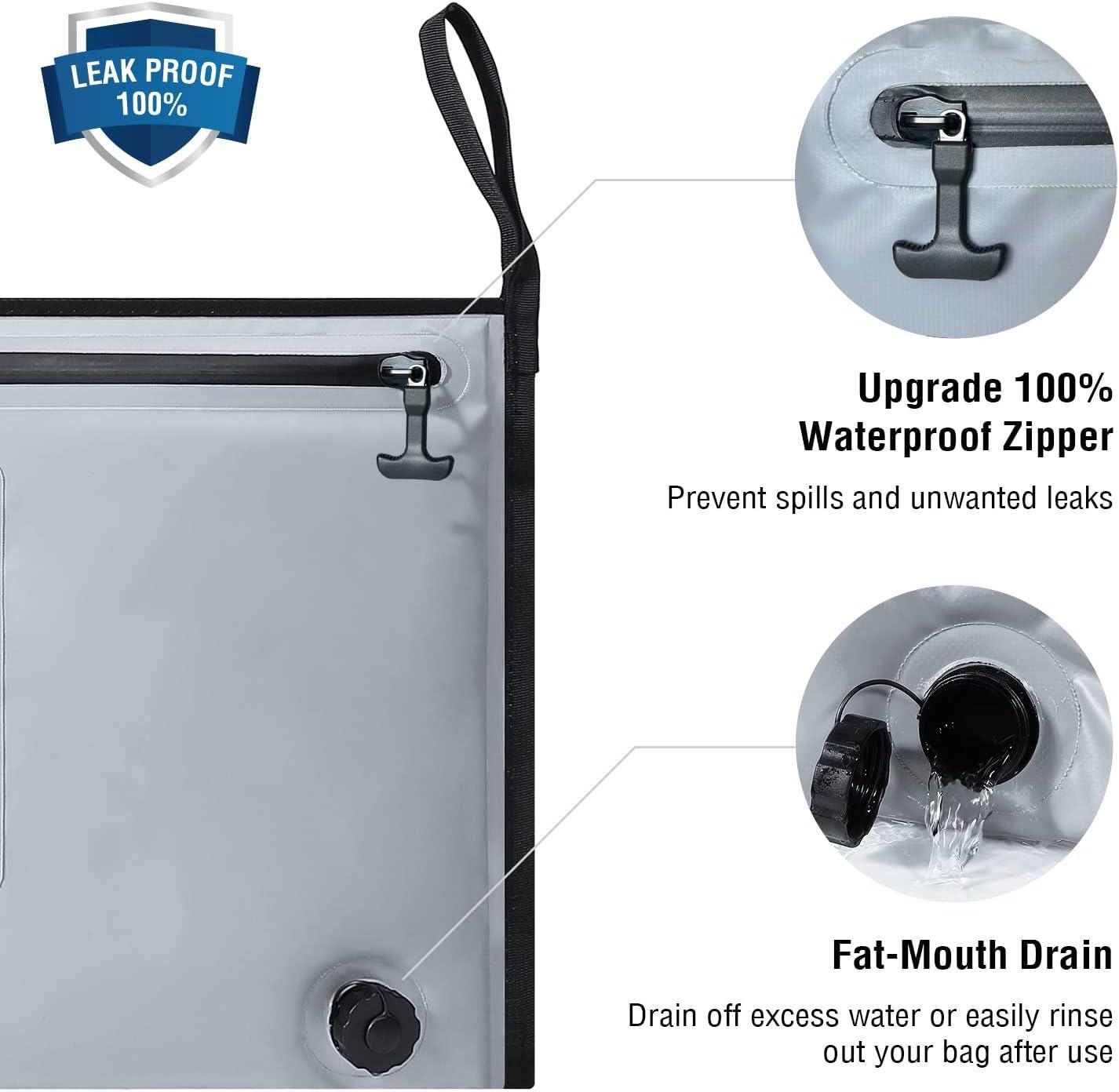 25x23'' Airtight Tournament Weigh Bag  Buffalo gears.100% Leakproof &  Waterproof Fish Cooler Bag
